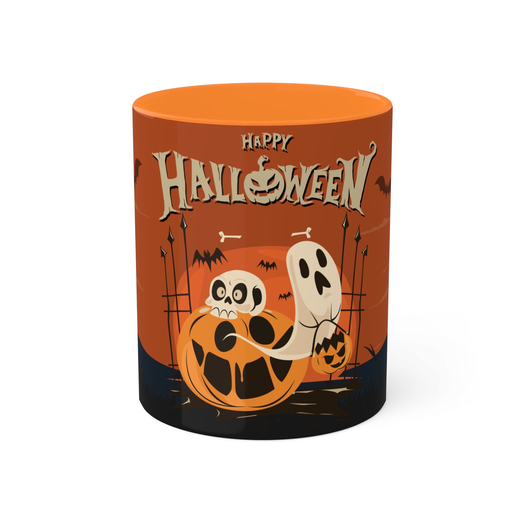 Happy Halloween with Pumpkin | Colorful Mugs